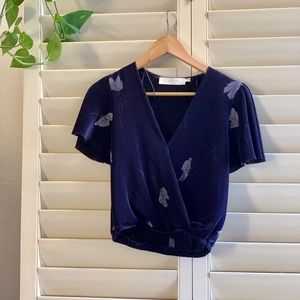 Astr the label Velvet crop top!